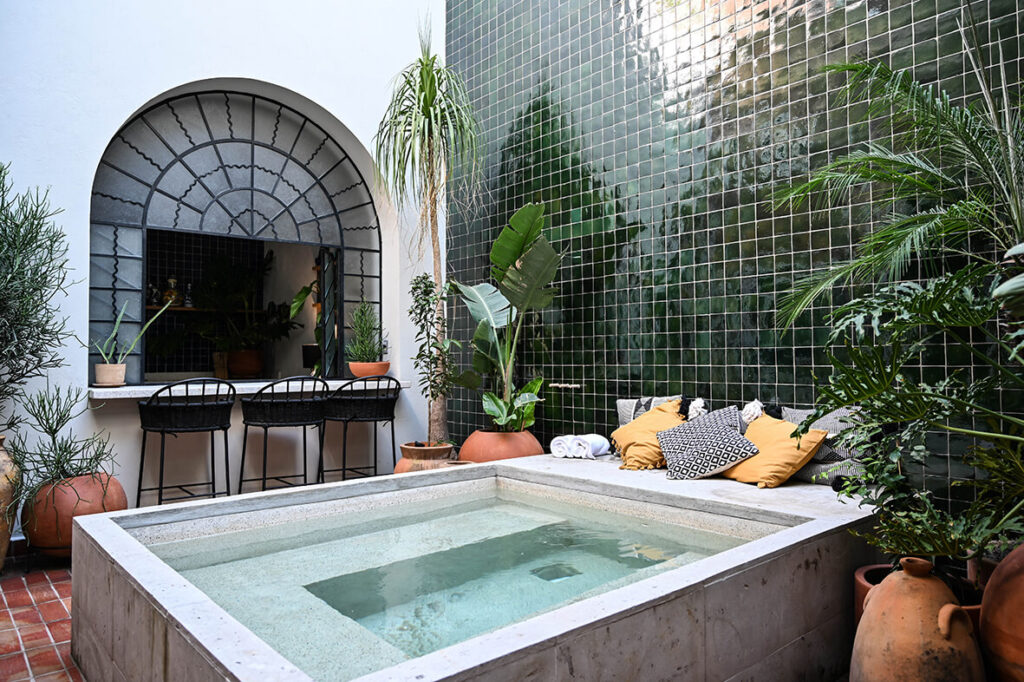 Jacuzzi de Barrio México | Hospedaje Boutique en Guadalajara, México